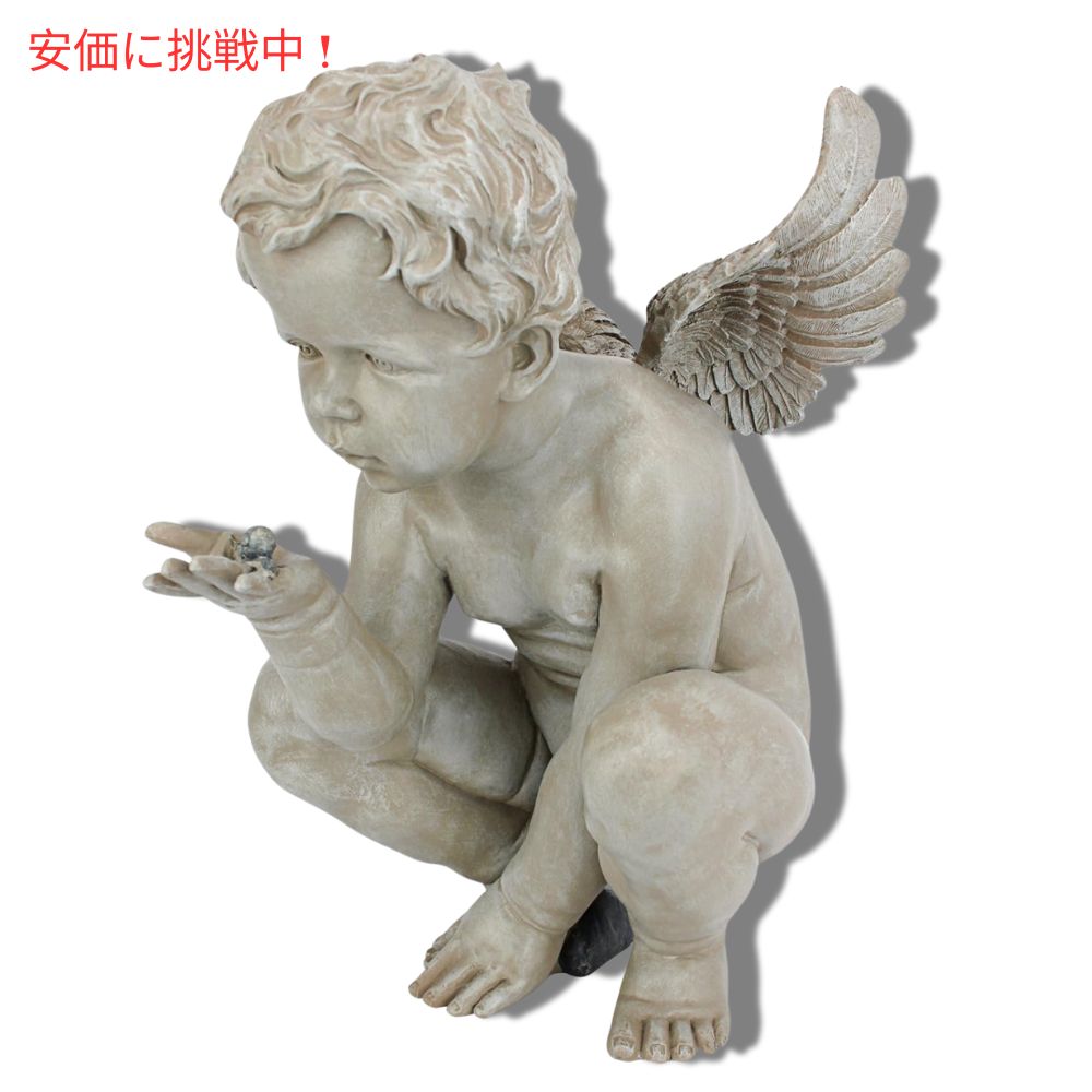 Design Toscano デザイン トスカーノ ライフズミステリーズケルブ ガーデンスタチュー 天使 15インチ Life Mysteries Cherub Garden Statue 15inch 3