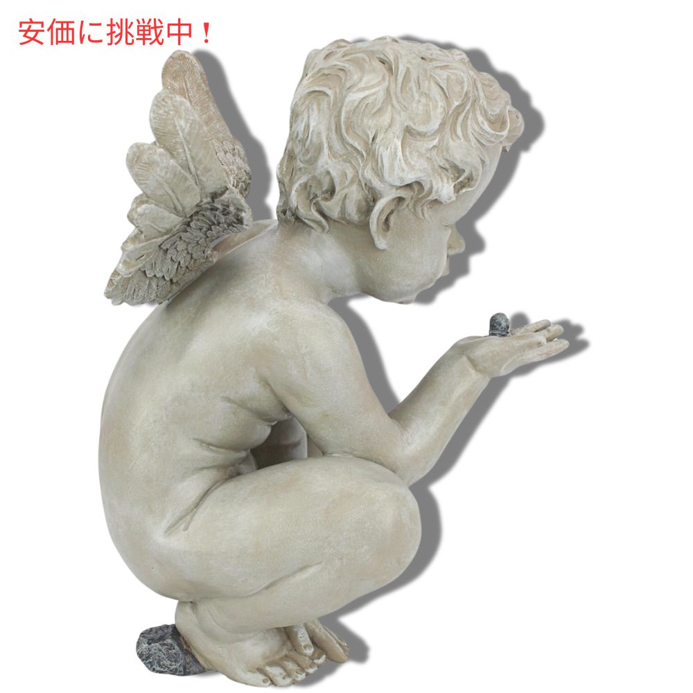 Design Toscano デザイン トスカーノ ライフズミステリーズケルブ ガーデンスタチュー 天使 15インチ Life Mysteries Cherub Garden Statue 15inch 4