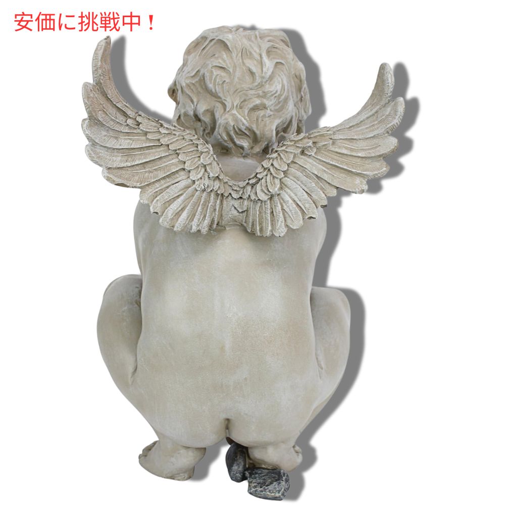 Design Toscano デザイン トスカーノ ライフズミステリーズケルブ ガーデンスタチュー 天使 15インチ Life Mysteries Cherub Garden Statue 15inch 5
