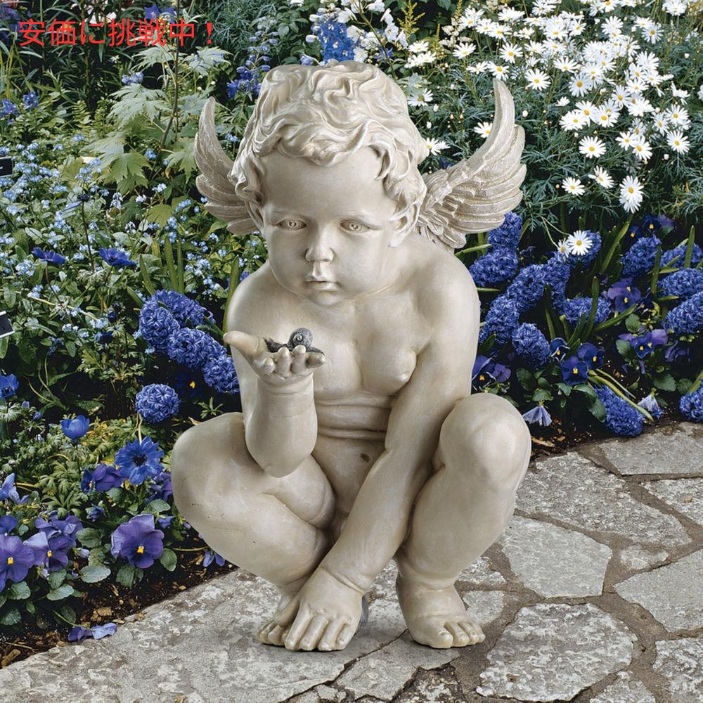 Design Toscano デザイン トスカーノ ライフズミステリーズケルブ ガーデンスタチュー 天使 15インチ Life Mysteries Cherub Garden Statue 15inch 7