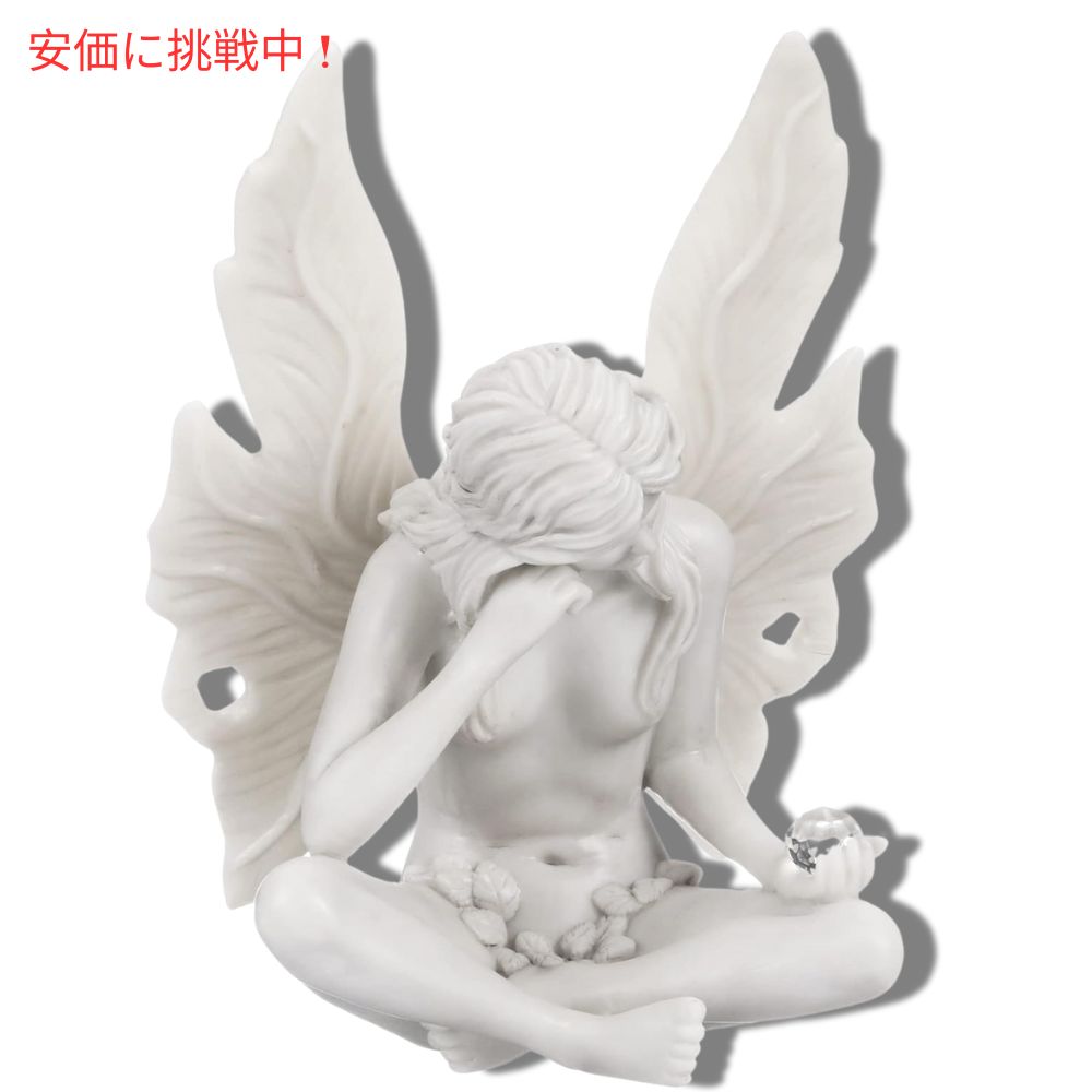 Design Toscano デザイン トスカーノ 見つめる秘密のガーデンフェアリースタチュー 高さ10インチ Gazing Secret Garden Fairy Statue 10inch tall 2