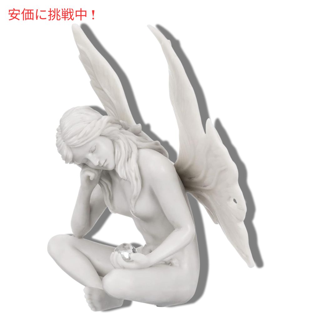 Design Toscano デザイン トスカーノ 見つめる秘密のガーデンフェアリースタチュー 高さ10インチ Gazing Secret Garden Fairy Statue 10inch tall 4