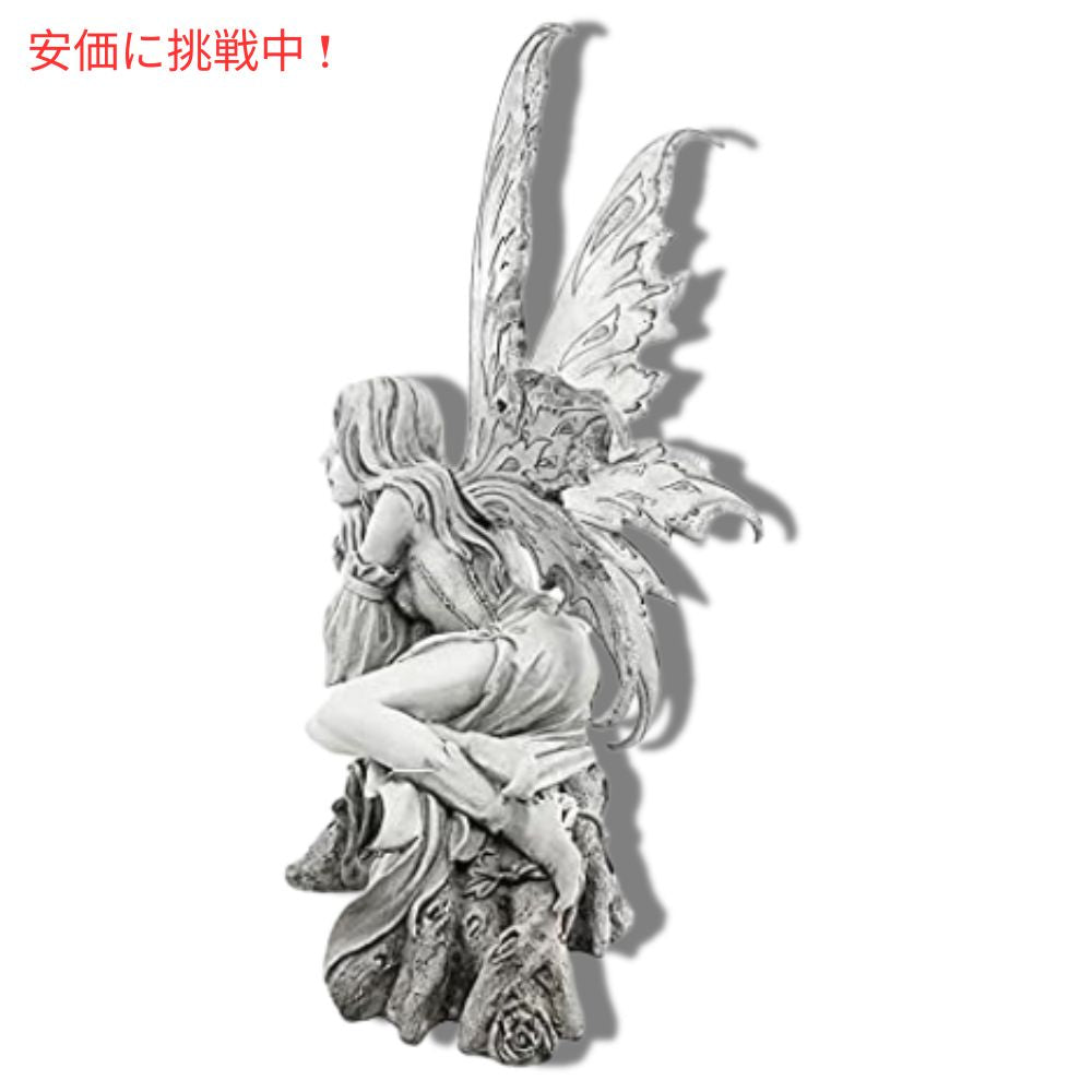 Design Toscano デザイントスカーノ たたずむ想いのフェアリーガーデンスタチュー 17インチ Pause to Ponder Fairy Garden Statue 2