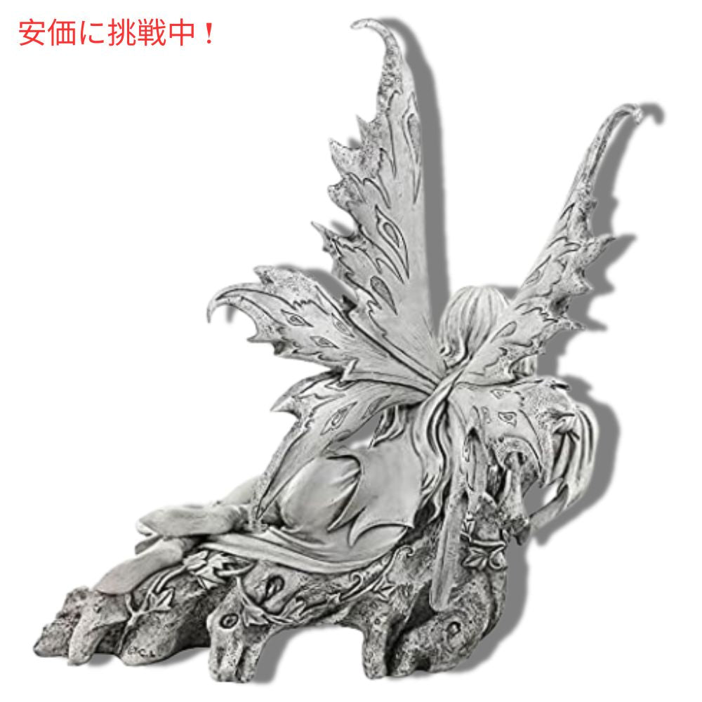 Design Toscano デザイントスカーノ たたずむ想いのフェアリーガーデンスタチュー 17インチ Pause to Ponder Fairy Garden Statue 3