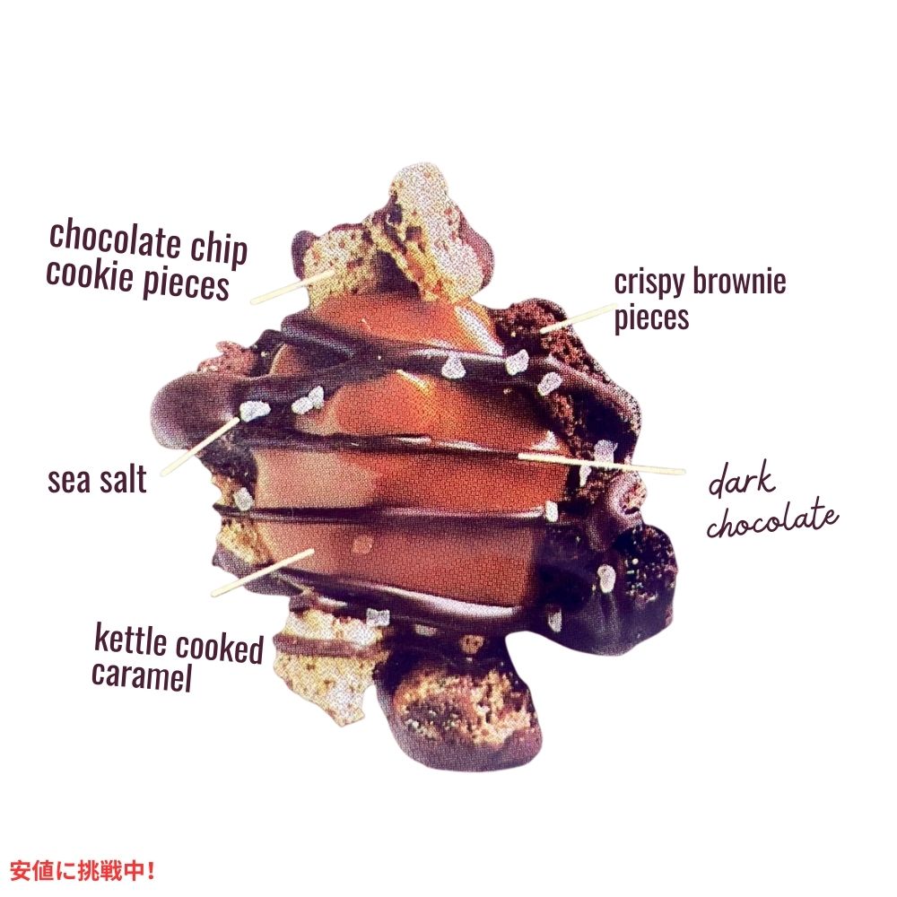 Trader Joes トレーダージョーズ ブルッキーキャラメルクラスター 170g Brookie Caramel Candy Clusters 6oz 5