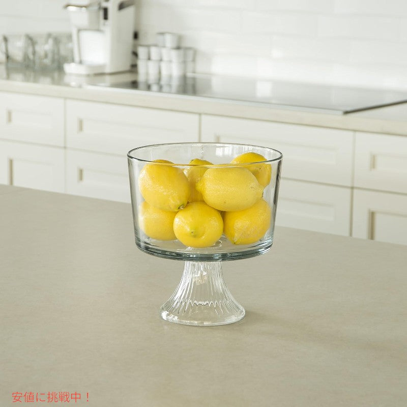Anchor Hocking モナコガラス トライフルボウル 104オンス Anchor Hocking Monaco Glass Trifle Bowl 104 oz Glass Tower 3