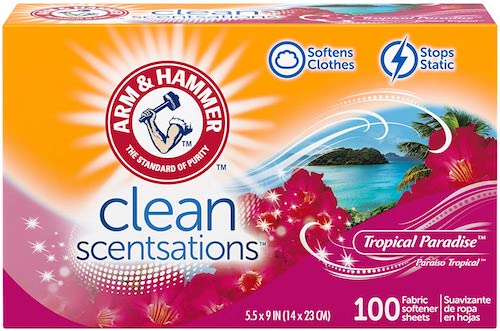 アーム＆ハンマー 柔軟剤シート Arm & Hammer 033200147701 乾燥機用 100枚入り [トロピカルパラダイス] 1