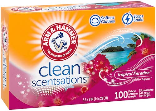 アーム＆ハンマー 柔軟剤シート Arm & Hammer 033200147701 乾燥機用 100枚入り [トロピカルパラダイス] 7