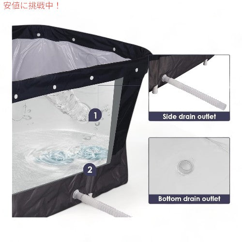 MATHOWAL ポータブルバスタブ 大人用折り畳み式バスタブ Portable Bathtub Foldable Bathtub 2