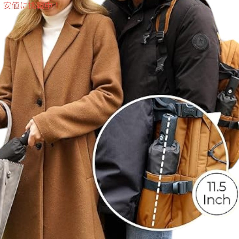 TUMELLA トゥメラ 風に最強に強い 旅行用 傘 Strongest Windproof Travel Umbrella Black 黒 2