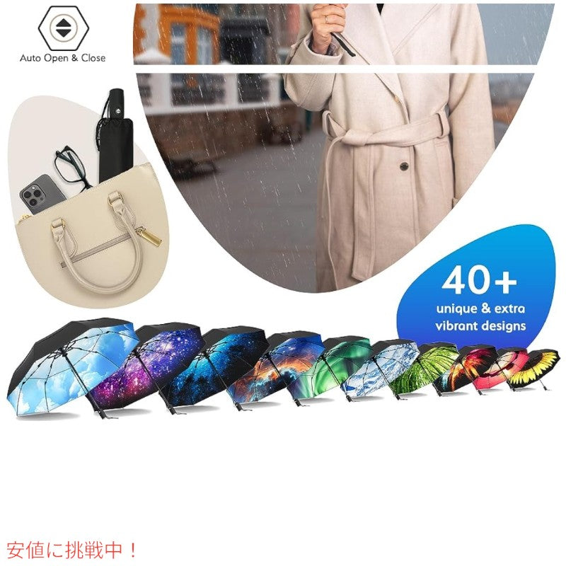 TUMELLA トゥメラ 風に最強に強い 旅行用 傘 Strongest Windproof Travel Umbrella Black 黒 5