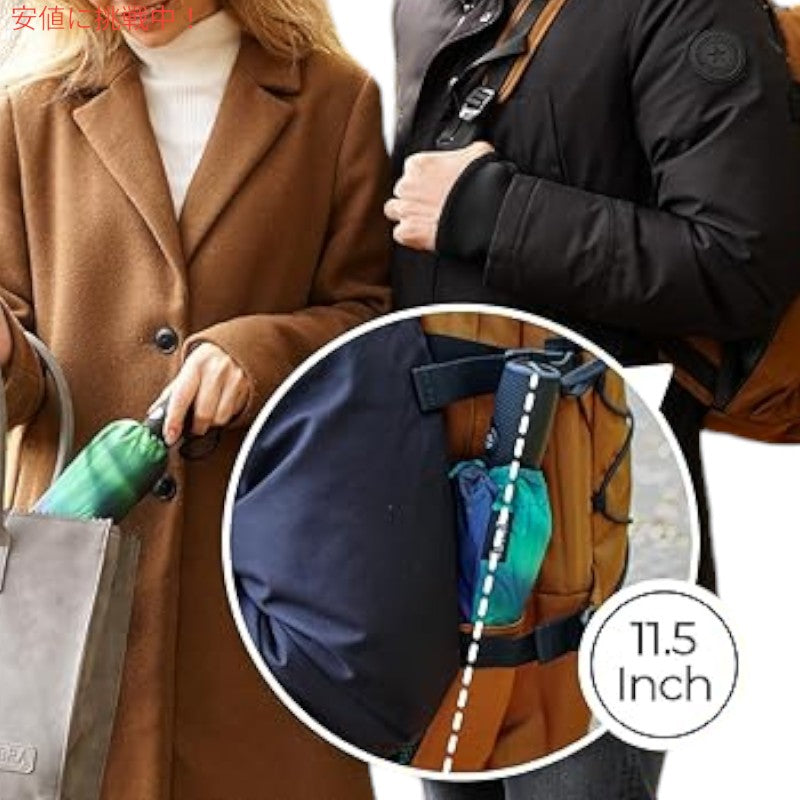 TUMELLA トゥメラ 風に最強に強い 旅行用 傘 Strongest Windproof Travel Umbrella Northern Lights ノーザンライト 2