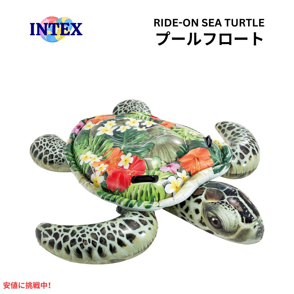 INTEX インフレータブル タートル グリーン INTEX Inflatable Turtle Green 1