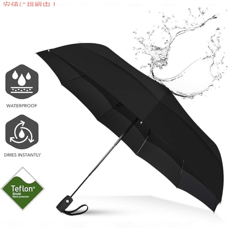 Repel Umbrella リペル・アンブレラ 携帯用 旅行傘 The Original Portable Travel Umbrella 黒 Black 5