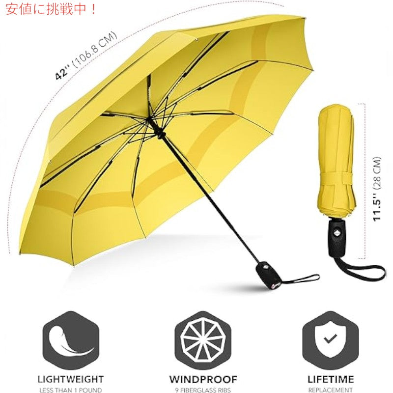 Repel Umbrella リペル・アンブレラ 携帯用 旅行傘 The Original Portable Travel Umbrella 黄色 Yellow 3