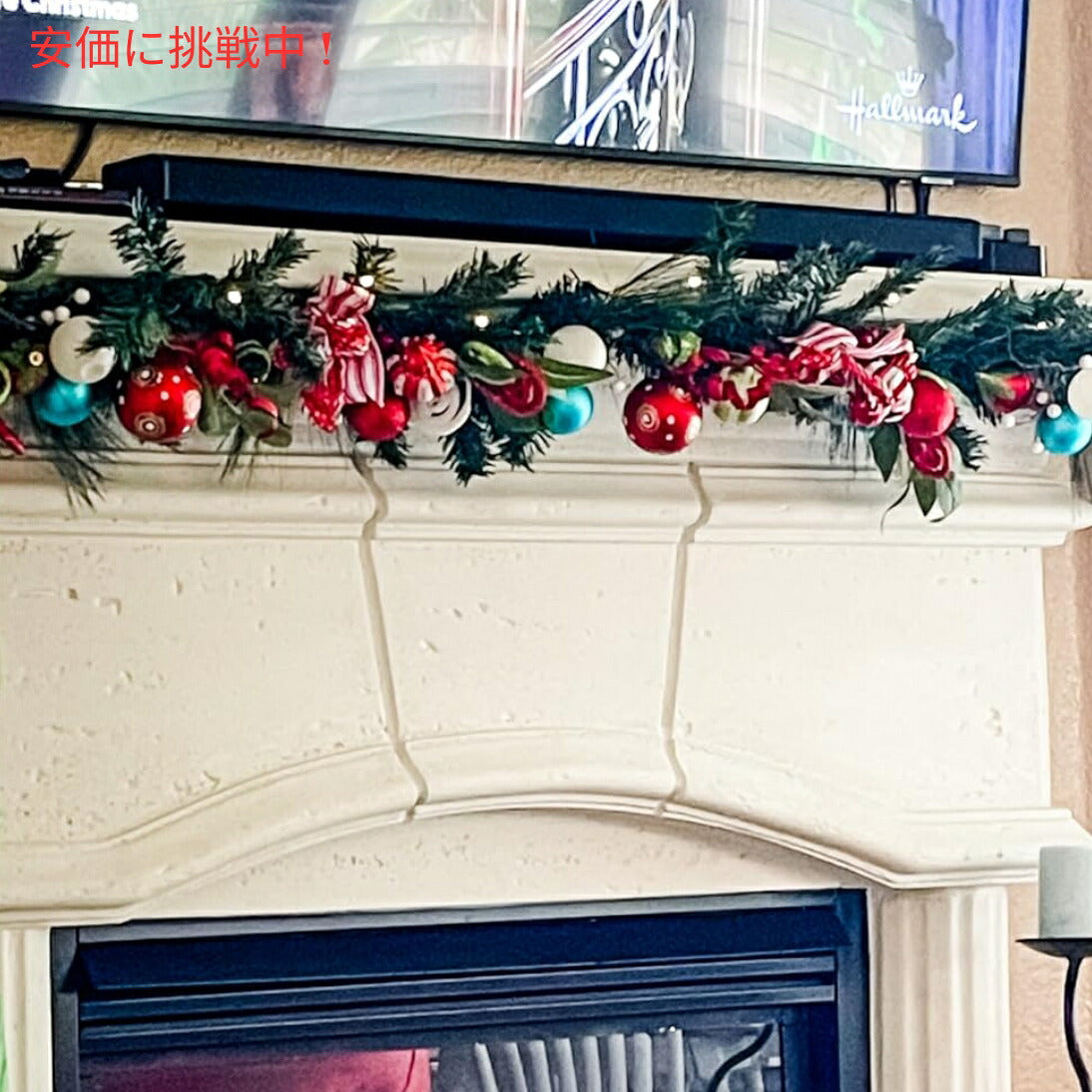 Valery Madelyn Pre-Lit 6フィート プレ点灯 クリスマス ガーランド マントル用 6 feet Christmas Garland for Mantle 7