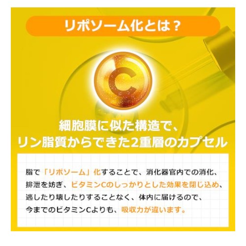 【2本セット】高濃度 60日分 リポソーム ビタミンC 1000mg 高吸収 150ml x 2本 液体 Dr. Plus ドクタープラス サプリメント 60days Liposomal Vitamin C 1000 mg Liquid 5 fl oz 5