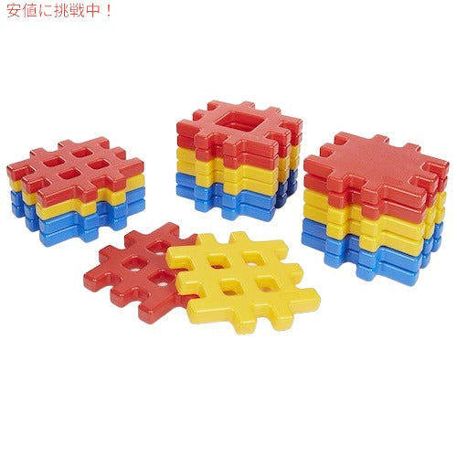 Little Tikes リトルタイクス Big Waffle Block Set 18 pieces ビッグワッフル ブロックセット 18ピース 大型ブロック インドア アウトドア おもちゃ 3