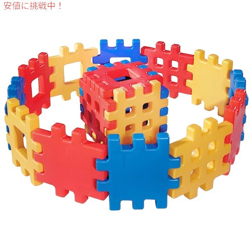 Little Tikes リトルタイクス Big Waffle Block Set 18 pieces ビッグワッフル ブロックセット 18ピース 大型ブロック インドア アウトドア おもちゃ 4