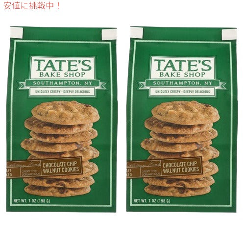 【2個セット】Tate's Bake Shop Chocolate Chip Walnut Cookies - 7oz / テイツ・ベイクショップ チョコレートチップ ウォールナッツ クッキー 198g 1