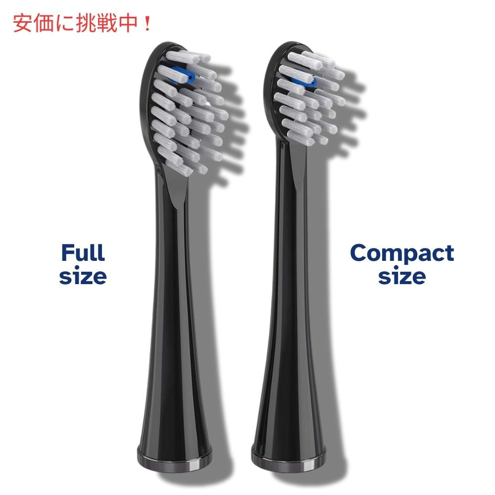 Waterpik ウォーターピック ソニックフュージョン交換用ブラシヘッド 2個入り ブラック Sonic-Fusion Replacement Brush Heads 2pcs Black 4