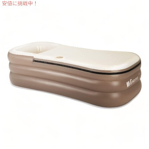 WBHome の膨脹可能な浴槽ポリ塩化ビニールの携帯用大人の浴槽 WBHome Inflatable Bath Tub PVC Portable Adult Bathtub 1