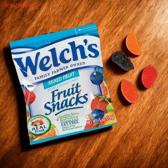 Welch’s ウェルチ フルーツスナック ミックスフルーツ 22.7g x 90袋入り Fruit Snacks 0.8oz 90-count 3