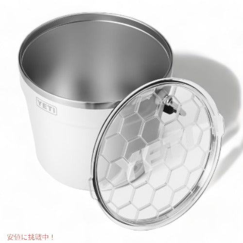 Yeti ランブラー バケツクーラー フタ付き ホワイト 2