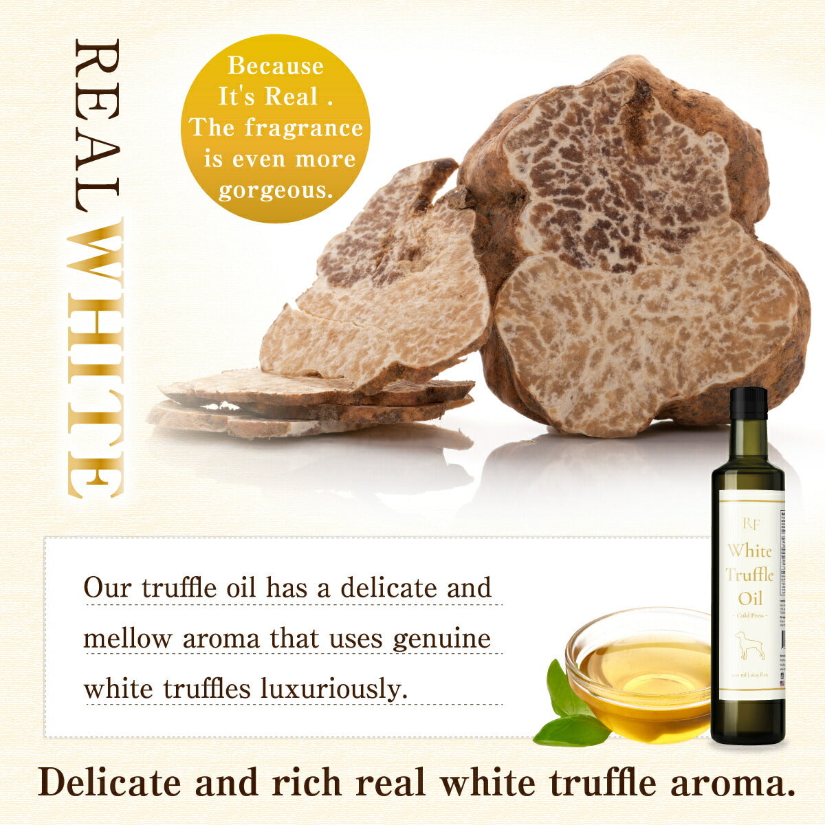 白トリュフオイル 業務用サイズ 500ml 高級トリュフ 芳醇な香り レインボーファームズ Rainbow Farms White Truffle Oil 9