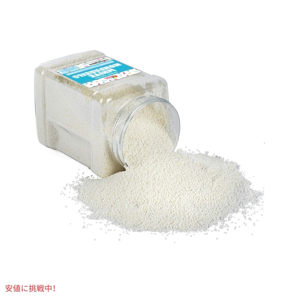製菓用トッピング材料 ノンパレル・スプリンクル ホワイト Nonpareil Sprinkles White  2.7lbs 約1,2kg　製菓材料　カリカリ食感 3