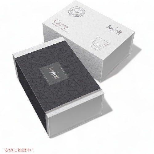 JoyJolt スクエアオールドファッション ウィスキーグラス 10オンス  2個セット Carre Square Scotch Glasses 2