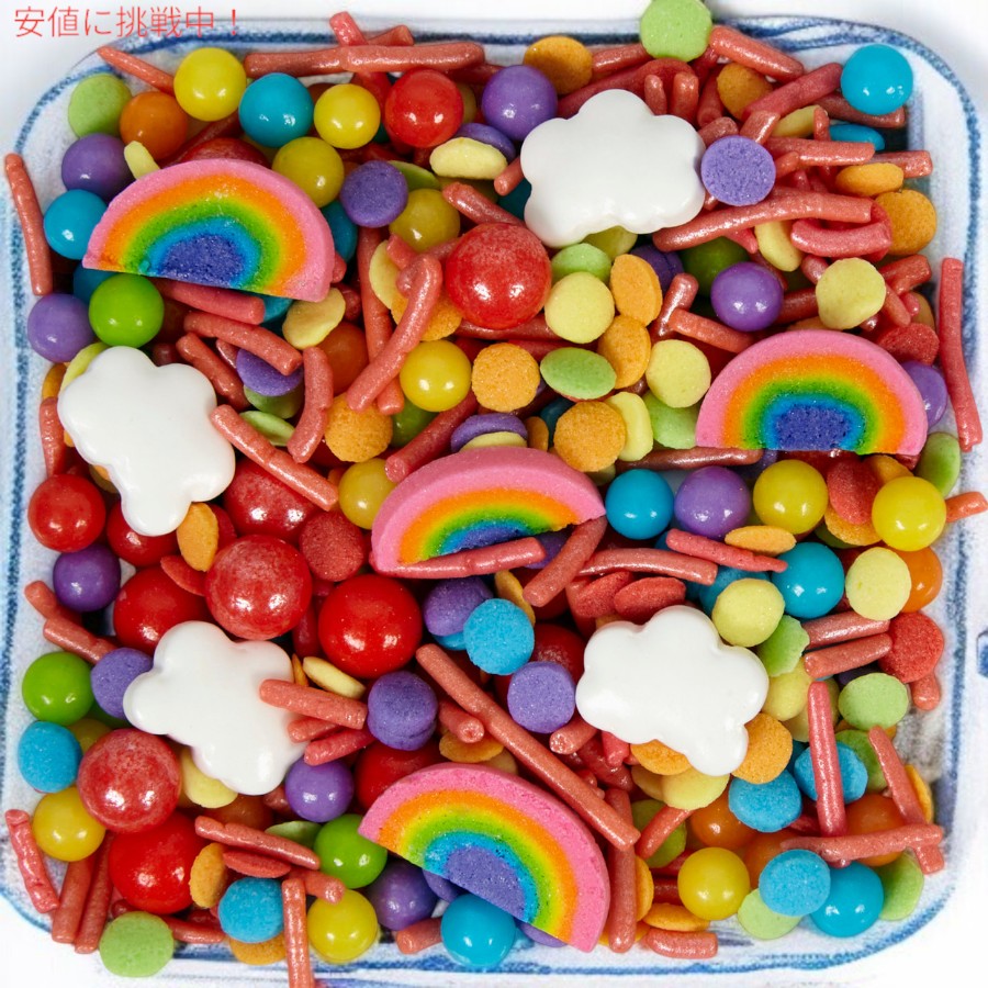 Wilton ウィルトン レインボースプリンクルミックス 10 oz お菓子作り トッピング 手作りお菓子用 Rainbow Sprinkles Mix 285g 3