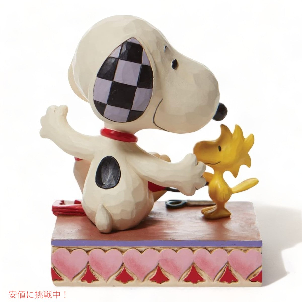エネスコ ジム・ショア コレクション スヌーピー ＆ ウッドストック Stringing Hearts 約11.4センチ 置物 飾り インテリア Enesco Jim Shore Peanuts Snoopy 4