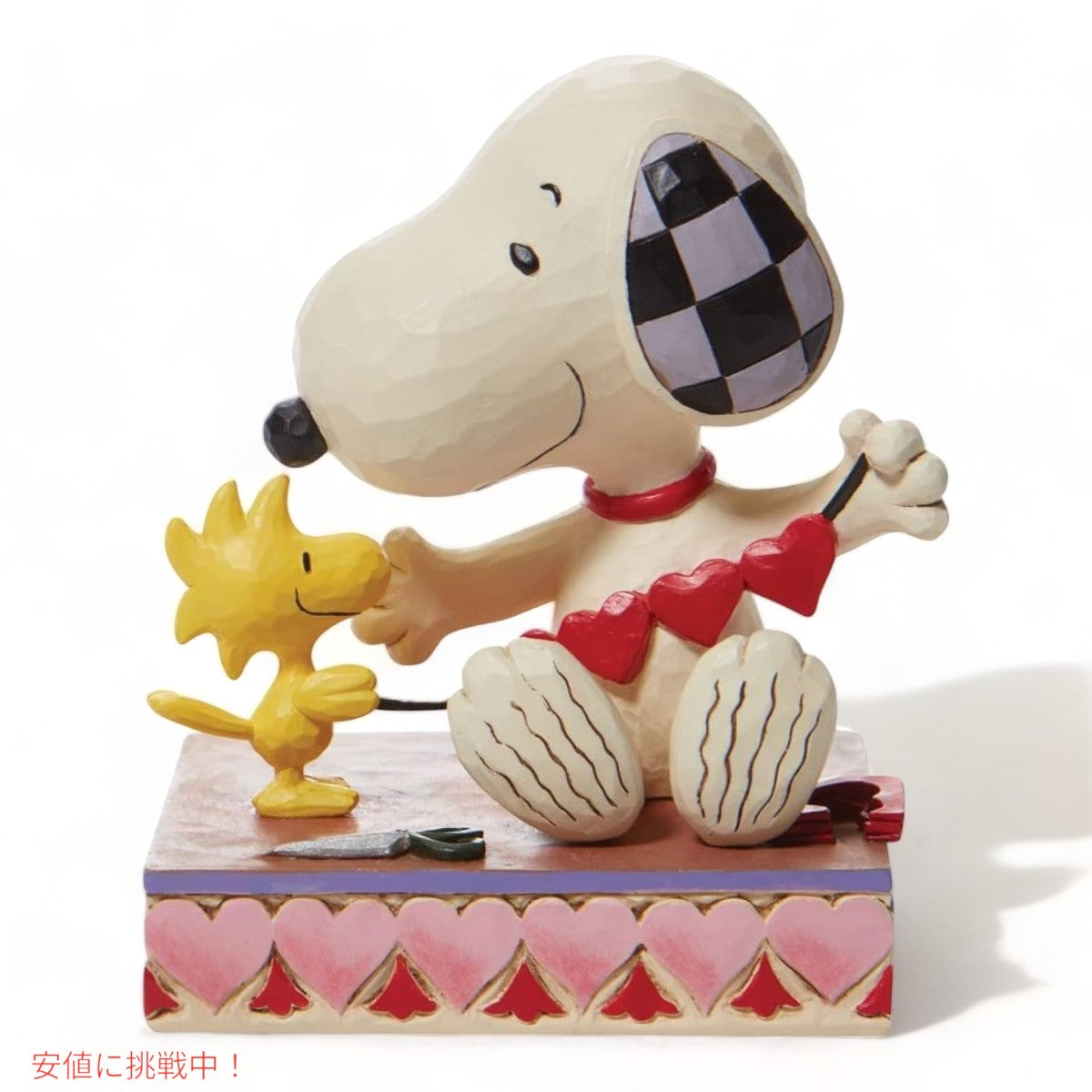 エネスコ ジム・ショア コレクション スヌーピー ＆ ウッドストック Stringing Hearts 約11.4センチ 置物 飾り インテリア Enesco Jim Shore Peanuts Snoopy 5