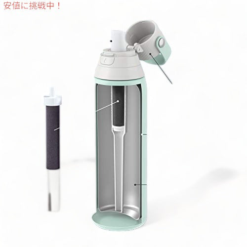 BRITA ブリタ ステンレス鋼水フィルターボトル 20oz グレーシャー 2