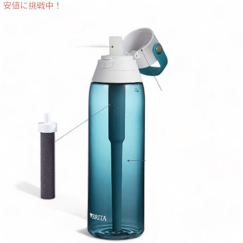 BRITA ブリタ プラスチック浄水器ボトル 26oz シーグラス 2