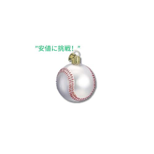 Old World Christmas  クリスマスオーナメント 野球ガラス吹きオーナメント クリスマスツリー用 1
