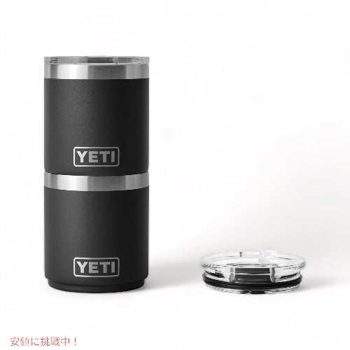 YETI Rambler 10 oz Stackable Lowball / イエティ ランブラー 10oz スタッカブル ローボール [ブラック] ミニタンブラー マグスライダー蓋付き 重ね収納 4