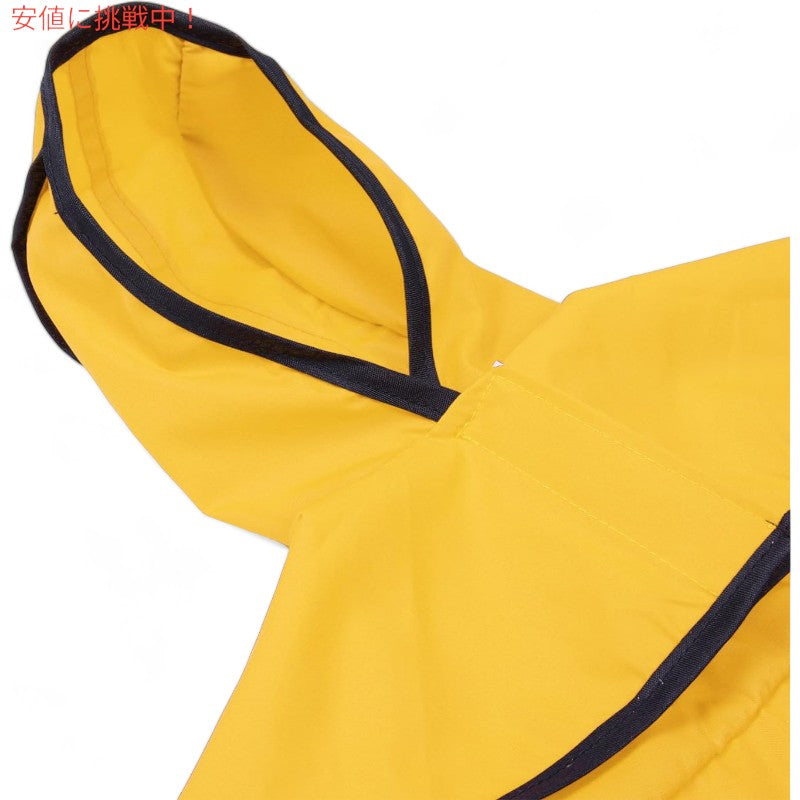 HDE エイチディーイー Dog Raincoat Hooded Slicker Poncho 犬用レインコート フード付きスリッカーポンチョ Yellow - Medium 5