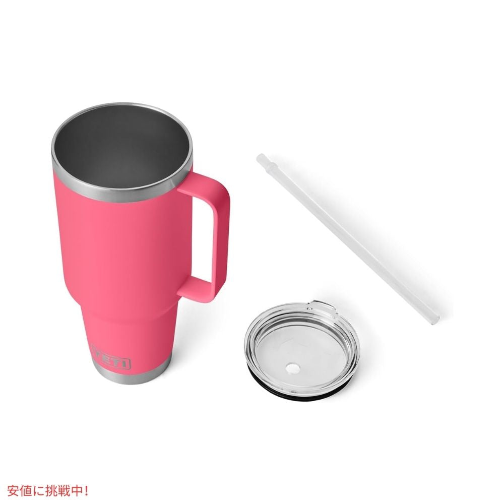 YETI  イエティ ランブラー 42オンス ストローマグ トロピカルピンク ストロー蓋付き Rambler 42 oz Straw Mug With Straw Lid Tropical Pink 3