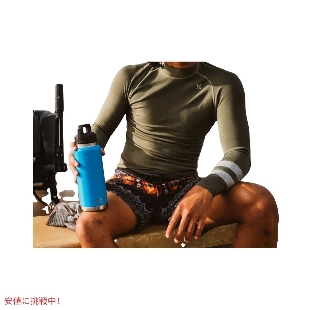 YETI イエティ ランブラー 64オンス 水筒 チャグキャップ付 ビッグウェーブ ブルー Rambler 64oz Water Bottle with Chug Cap Big Wave Blue 7