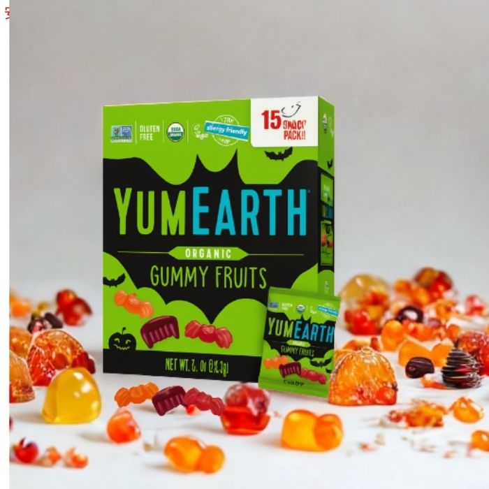ヤムアース YumEarth ハロウィングミフルーツ オーガニック アソートフレーバー 212.5g（15袋入り） Halloween Gummy Fruits Assorted Flavors 3