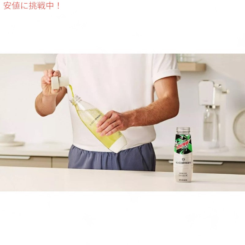 SodaStream ソーダストリーム Mountain Dew Zero Syrup Flavor マウンテンデュー ゼロカロリー ソーダミックス 14.9oz 4
